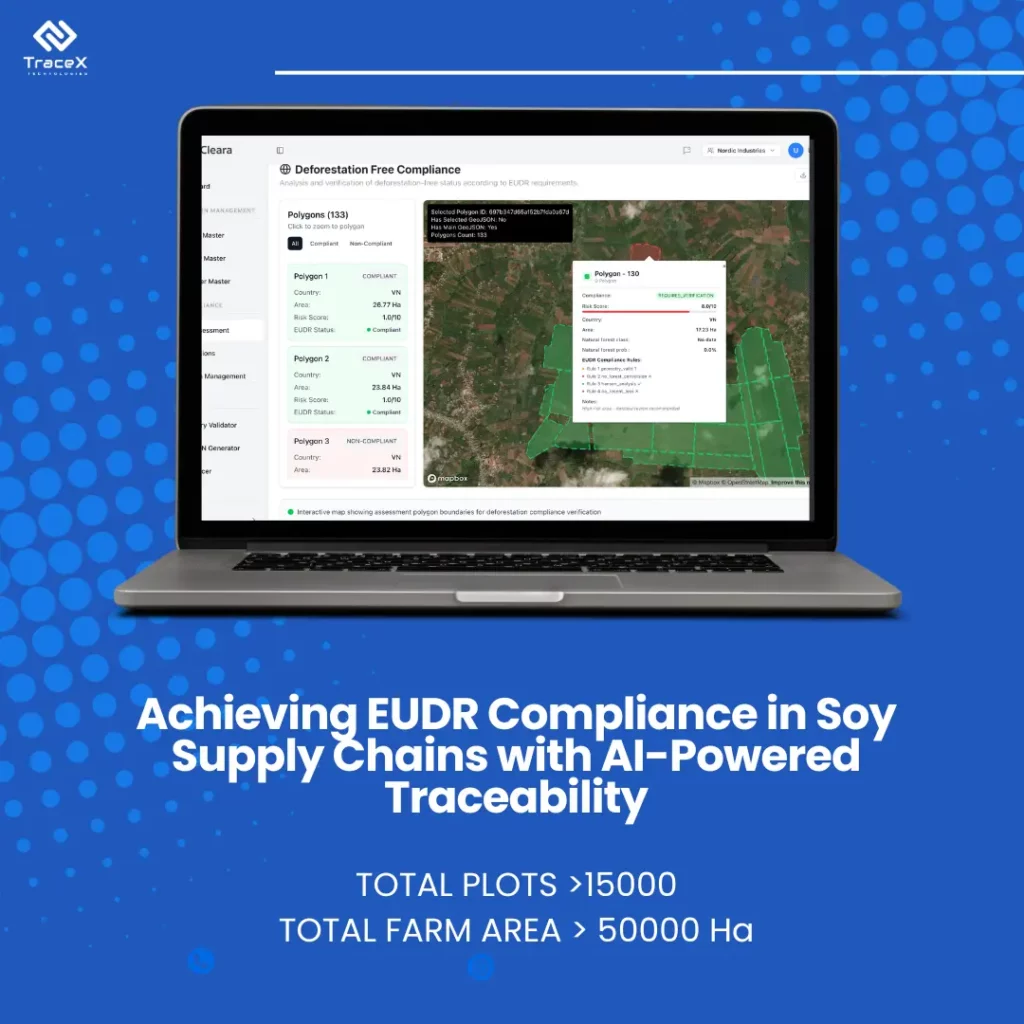 EUDR Compliance in Soy Supply Chains, EUDR Compliance in Soy Supply Chains with AI-Powered Traceability, Soy Supply Chains with AI-Powered Traceability, Soy Supply Chains